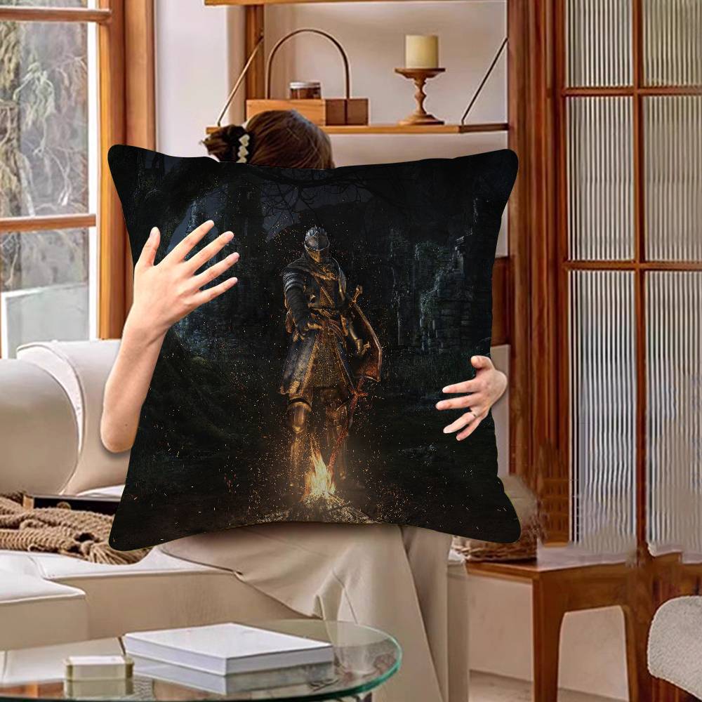 Classic Game Dark Souls Cushion Cover Car Throw Pillow Case For Sofa Car Christmas Gift 40x40cm 45x45cm