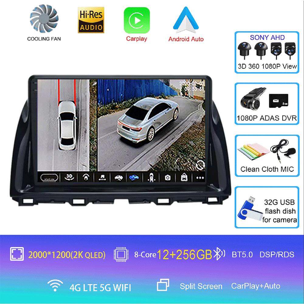 10.1"Android 14 Vedio Player Car Multimedia For Mazda CX5 CX-5 2012 - 2015 Car Autoradio Gps Navigation Stereo 2din HeadUnit 4G