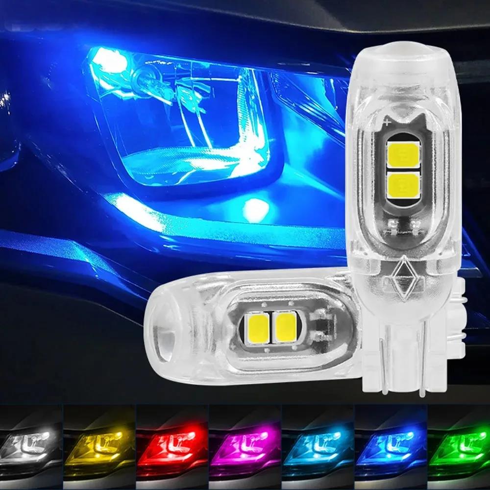 2-20pcs T10 W5W LED Flash Light Auto Bulbs 194 5w5 Parking Lamp License Plate Bulb Reading Light Clearance Lamp Car Tail Light Bulbs 7