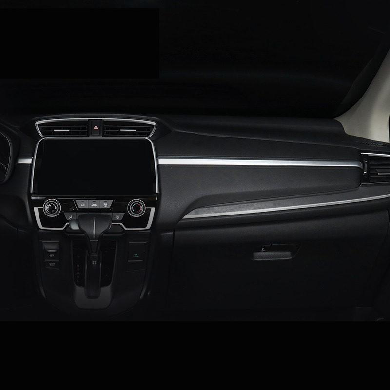 ABS Car sound Central Control Dashboard Trim Cover Strip Sticker Auto Accessories For Honda CRV 2017 2018    2022