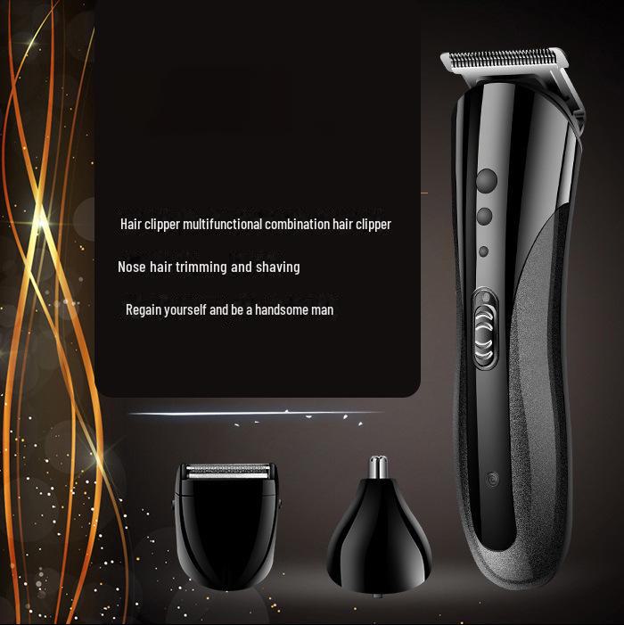 All-in-One Multi-Functional Hair Trimming Kit: Hair Clipper, Shaver, and Nose Hair Trimmer