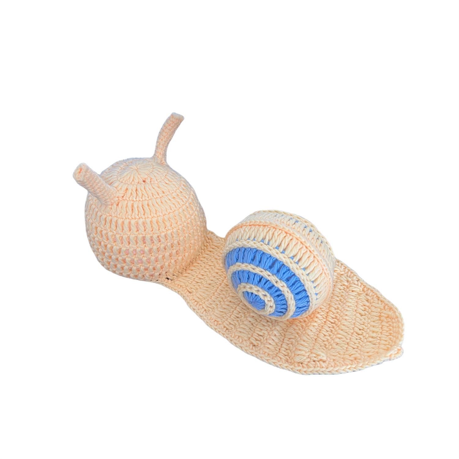 

Adorable Newborn Snail Cape Photography Props - Knitted Baby Costume Newborn