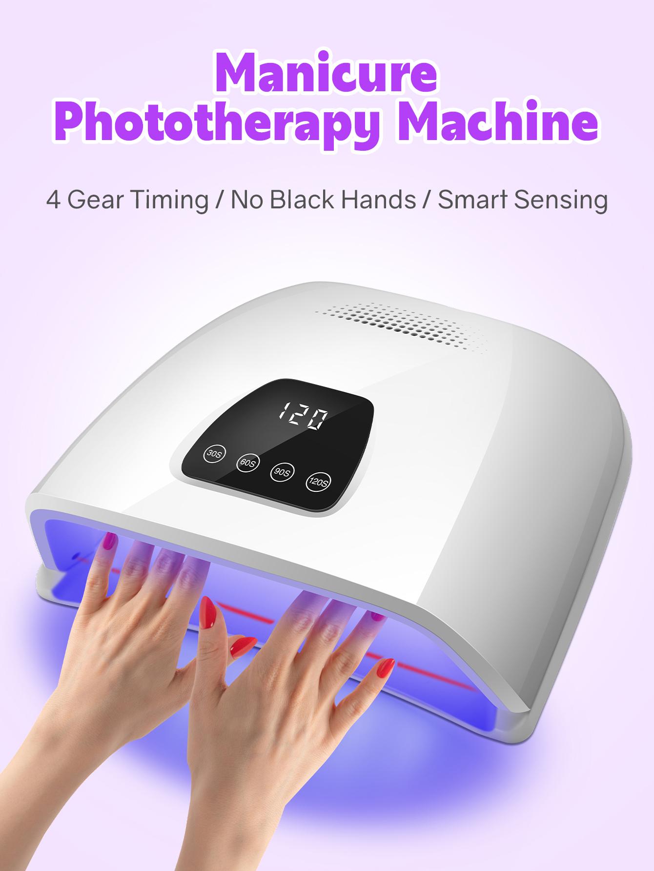 

Профессиональная лампа для сушки ногтей для маникюра, УФ-светодиодная лампа для ногтей, машина для сушки гель-лака с автоматическим сенсорным сенсорным экраном EU Plug