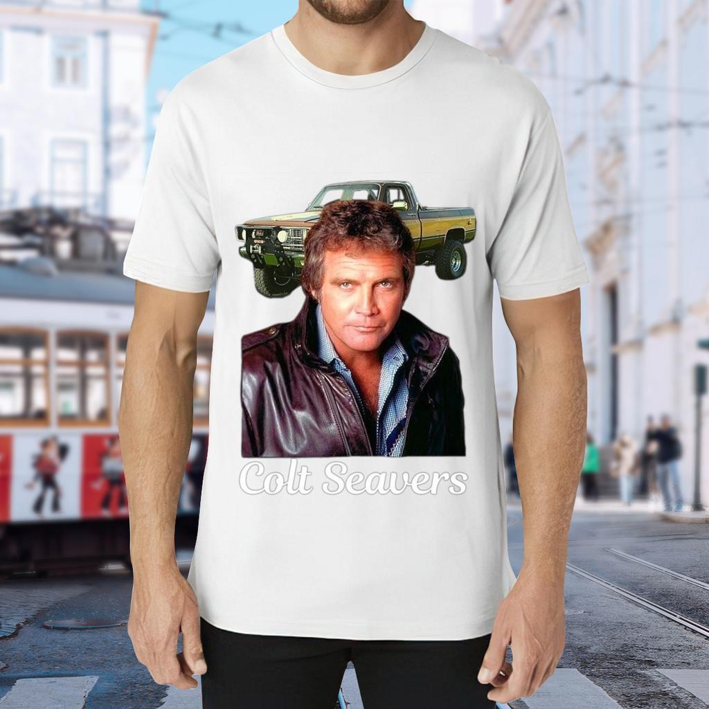 High End T-Shirt Colt Seavers Lee Majors The Fall Guy Adult