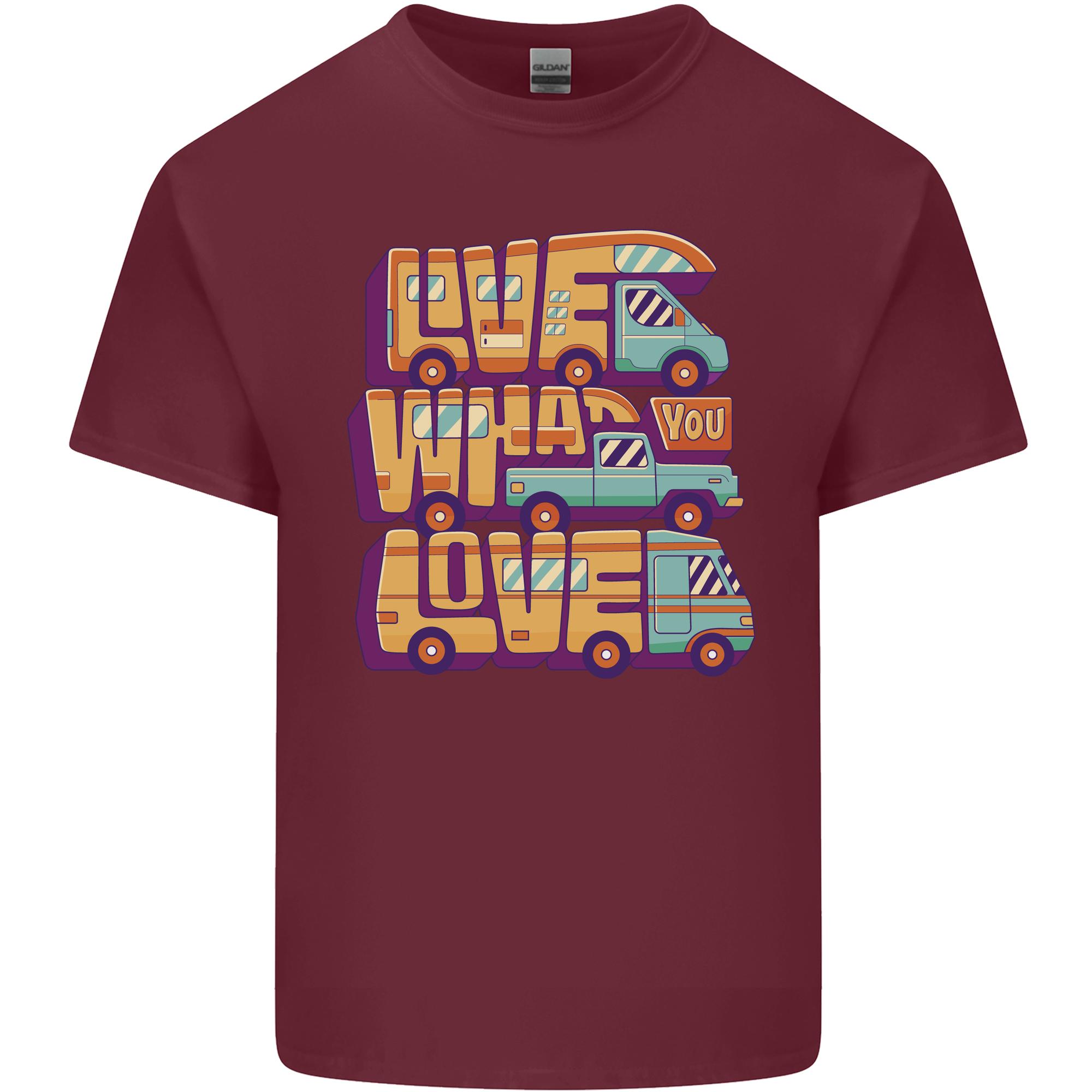 Rv Live What You Love Motorhome Caravan Unisexs Light Cotton Tshirt S