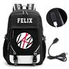 Straykids Beliebte Koreanische Boygroup Peripherie Rucksack Campus Grund- und Sekundarschüler Schultasche Herren- und Damen-Computertasche Rucksack