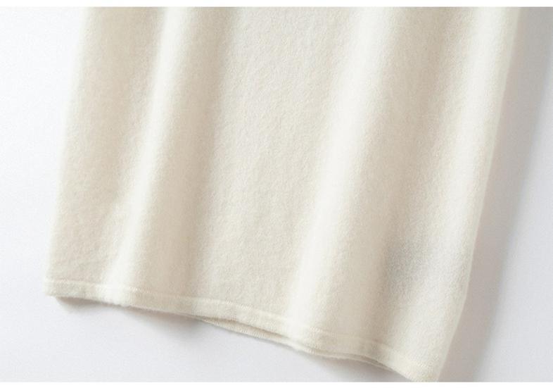 Women's Cashmere Sleeveless Camisole: Low-Neck Knit Top in Winter White, Blue, Green, Velvet, and Rice Colors.