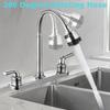 RV Kitchen Faucets,Flexible Spout RV Kitchen Sink Faucet Replacement with Two Handle-8" Main Body,High Arch-360 Swivel Replace for RV Home Campers