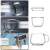 350ml Glass Tea Cup Office Heat Resistant High Temperature Explosion Proof Milk Rose Flower Mug Tea Cup with Tea Infuser