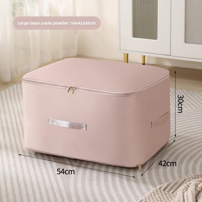 Cotton Quilt Storage Bag With Compression Design For Travel And Bedroom Organization