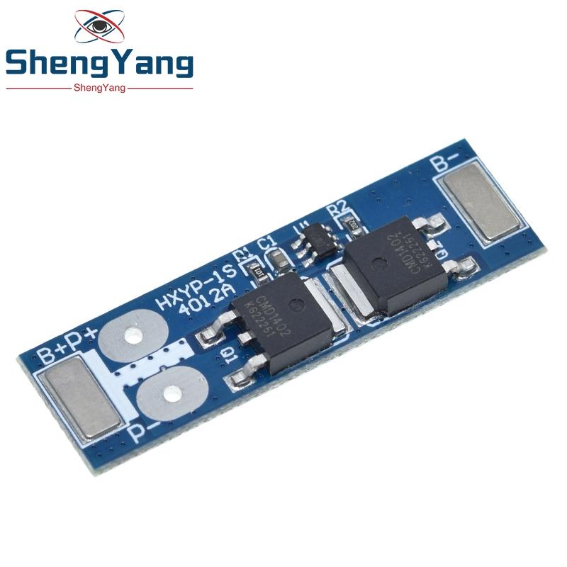 1S 12A 3.7V Li-ion / 3.2V Lifepo4 18650 Battery Charging Protection Board TZT Short Circuit Protection BMS PCM
