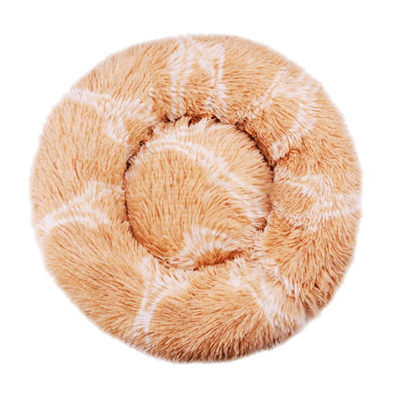 40-90cm Fluffy Dog Bed For Large Round Dog Bed Super Soft Cat House Plush Cat Nest Winter Warm Dog Pet Bed