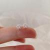 Exquisite Pink Flower Hollow Stud Earrings for Women - 2025 Versatile Light Luxury Style