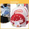 Cartoon Letters Mushroom Pattern Toddler Friendly Lightweight School Backpack