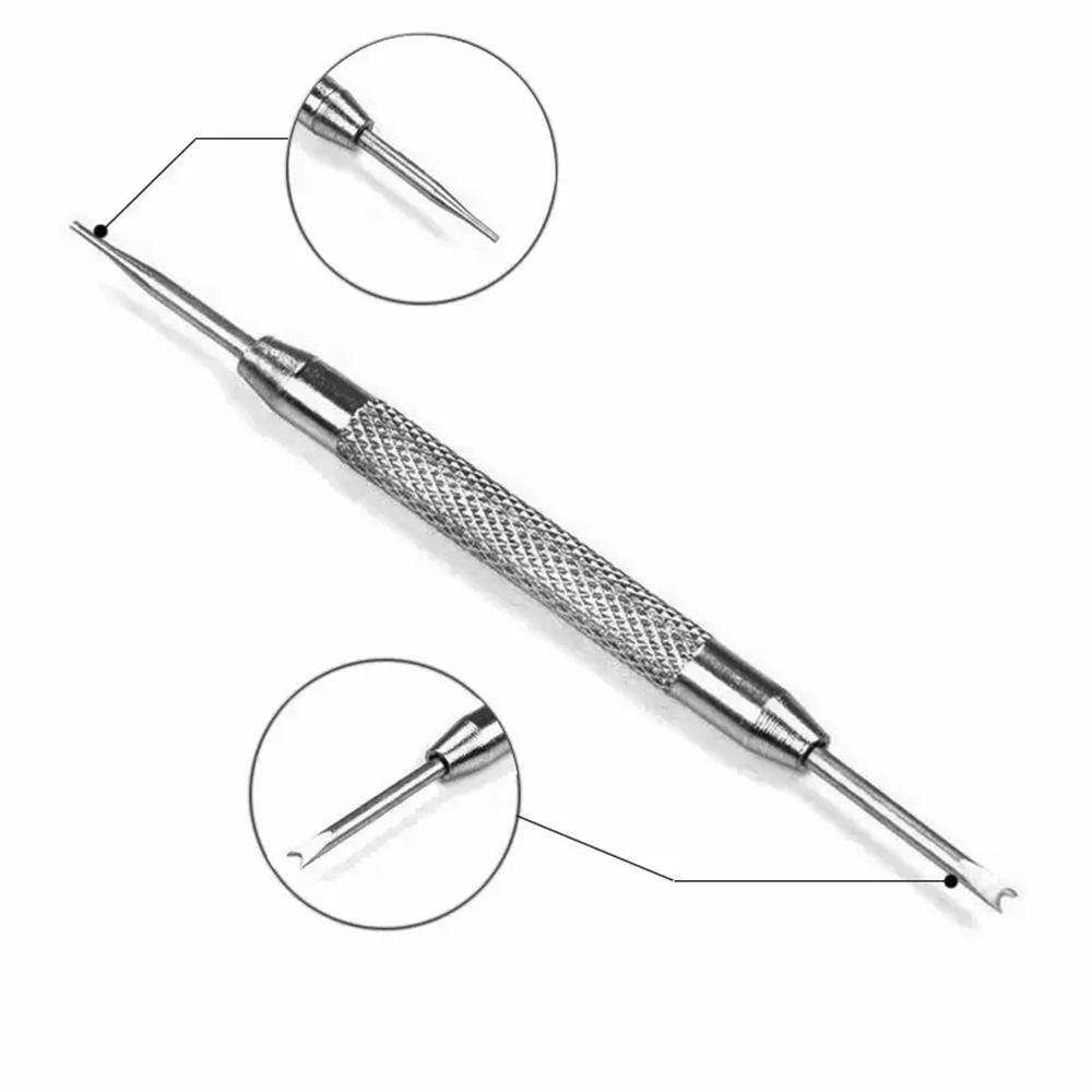

Инструмент для снятия соединительного штифта пружинного стержня для ремонта кожаного ремешка для часов серебряный