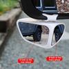 1pair Car Blind Spot Mirror 360° Blind Spot Mirror Adjustable Rotatable Convex Wide-angle Clear Rearview Safety Mirror Accessori