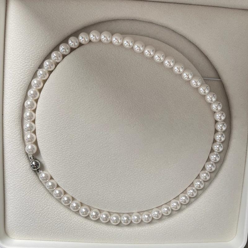 

Shijia Pearl Necklace Women s Zhao Lusi Same Style Necklace High-end Light Luxury Niche Clavicle Chain