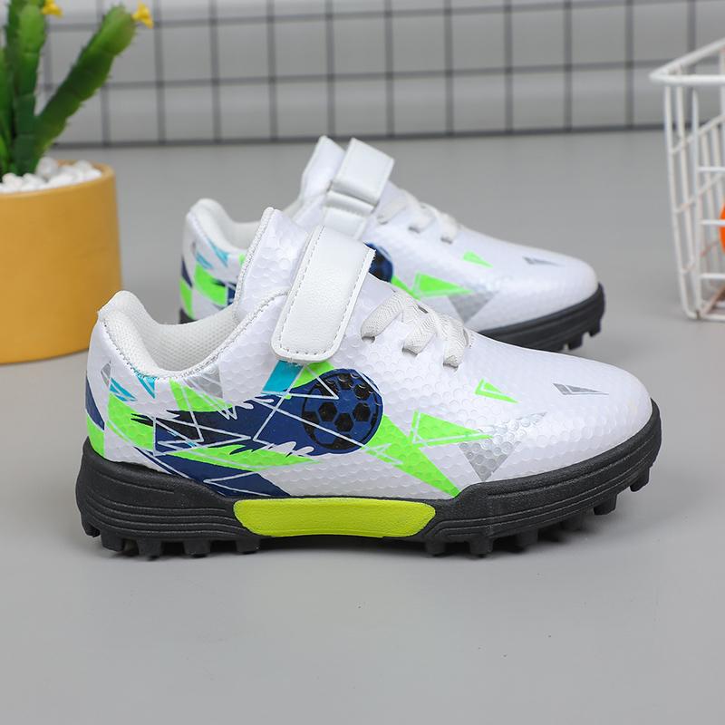 

Children s Fashion All-Season Casual Flat Shoes Cartoon Cool Boys and Girls Football Casual Sports Shoes 28 белый