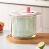 Convenient Household Salad Fruit Dryer Spinner Container For Kitchen Vegetable Dehydrator Drain Basket