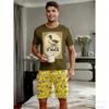 Kids Set Funny Duck Printed Kids T-shirt and Shorts 2 Piece Set Summer Casual Outdoor Boys and Girls Outfit Kids Clothing