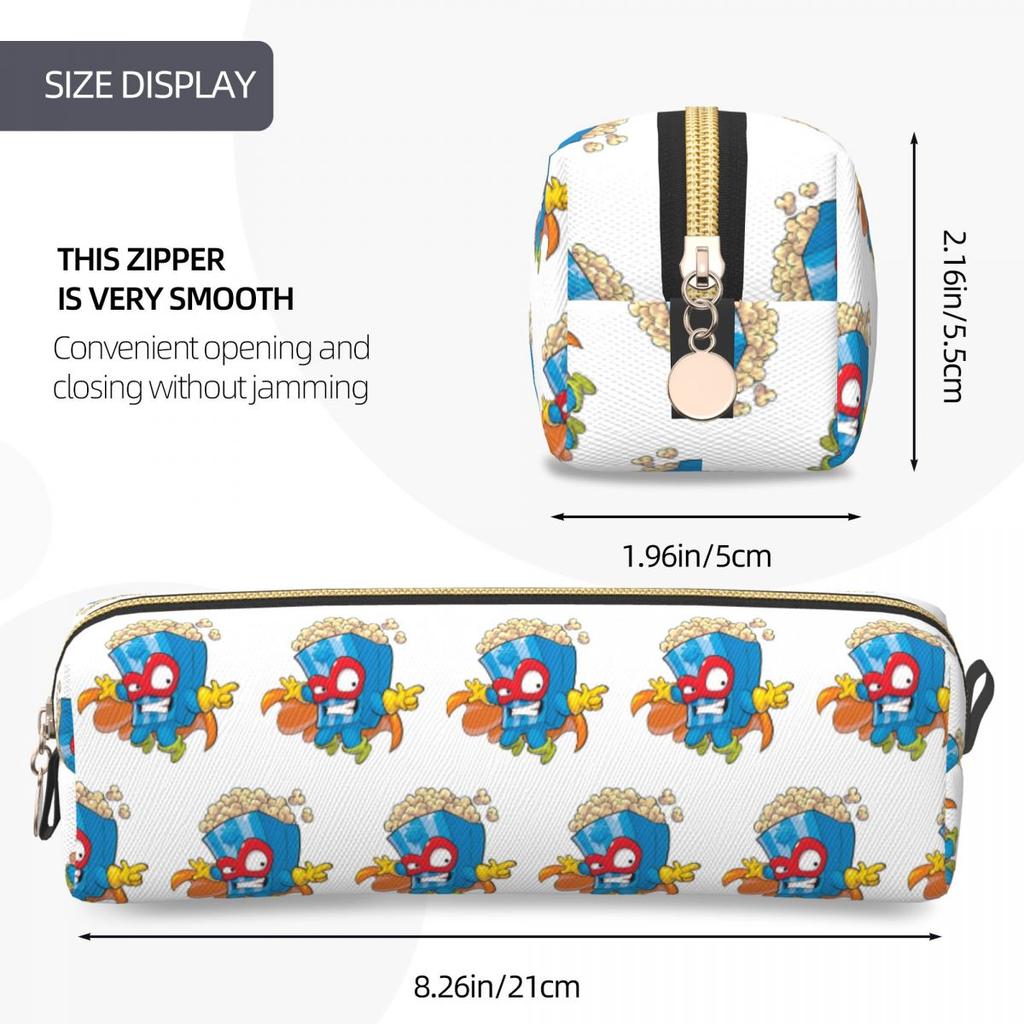 Fashion Super Zings Pencil Cases Funny Superzings Pencilcases Pen for Girls Boys Capacity Bag School Supplies Gifts Stationery
