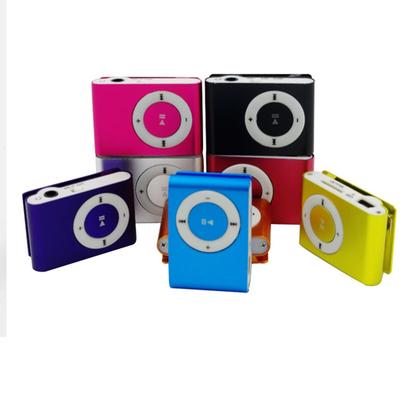 Mini Lecteur MP3 USB Portable Mini Clip MP3 Étanche Sport Compact Métal Lecteur de Musique MP3 avec Fente pour Carte TF