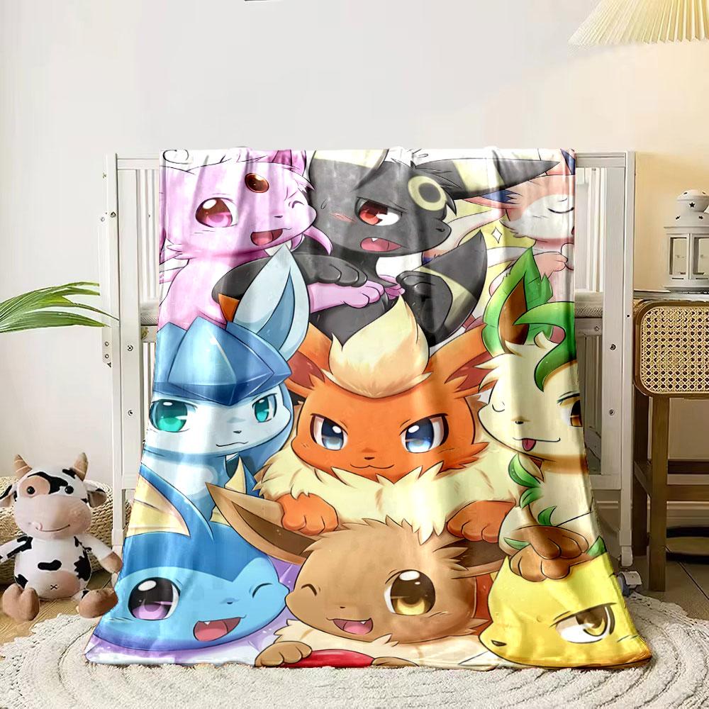 

The picture features a colorful collection of cartoon fox-like creatures. for all seasons blanket lunch break throw gift 80cm x 120cm