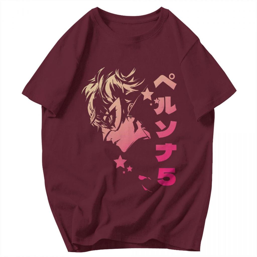 Men T Shirt The Phantom Thieves Persona Gifts Y2K Graphic Oneck Unisex Clothing T Shirts