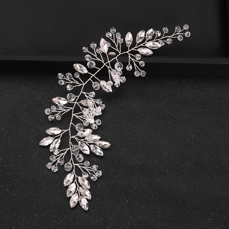 Silver Color Headband Crystal Hairband Tiara For Women Pageant Party Bridal Wedding Hair Accessories Jewelry Band Headband Gift