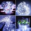 LED Fairy String Lights Battery Powered Remote Control 8 Modes Waterproof Garland for Birthday Wedding Party Garden Home Decor