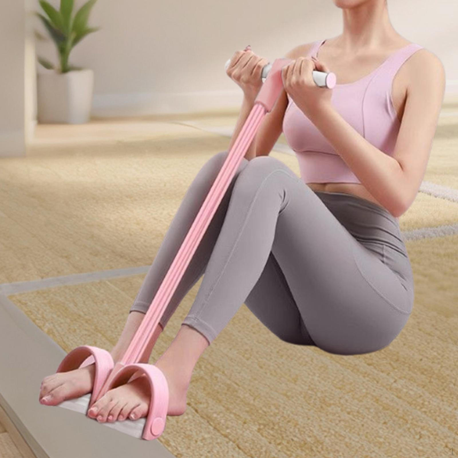 

Педаль Эспандер Лодыжка Тяга Тренировка Живот Силовая Тренировка Подъем Туловища Растяжка Эластичная Веревка розовый