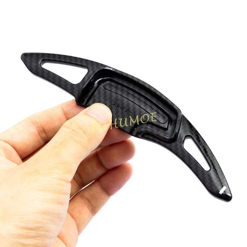 Carbon Fiber Look Steering Wheel Paddle Shift Extension For Acura MDX ILX RDX TLX RLX TL 2022 2021 2020 2019 2018 2017 2016 2015