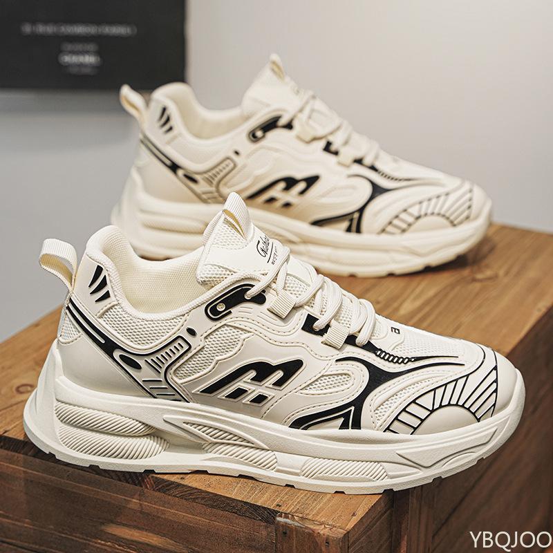 Men'S New Breathable Mesh Color Blocked Sports Shoes Trendy Dad Shoes Versatile Thick Sole Zapatillas De Deporte Sneakers Men