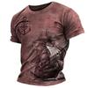 Herren Sommer T-Shirt Kompass Navigation Anker 3D Gedrucktes T-Shirt Herren Retro Stil Rundhals Kurzarm Herrenbekleidung T-Shirts
