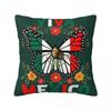 Pillow Case Viva Mexico Boy Girl Maracas Guitar Mexican Square Pillow Cover Cushion Cover Pillowcases For Sofa Home Decoration