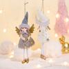 Yousheng Christmas Tree Ornament Deer Angel Doll Design Hanging Ornament Party Home Wall Door Hanging Ornament