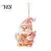 Seasonal Celebration Hanging Signs Santa Claus Christmas Pendant, 2D Flat Decorative Figure with Lanyard, Xmas Gift Bag Tags Acrylic Ornament for Tree