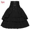 Halloween Gothic Renaissance Skirt With Drawstring For Cosplay And Costumes