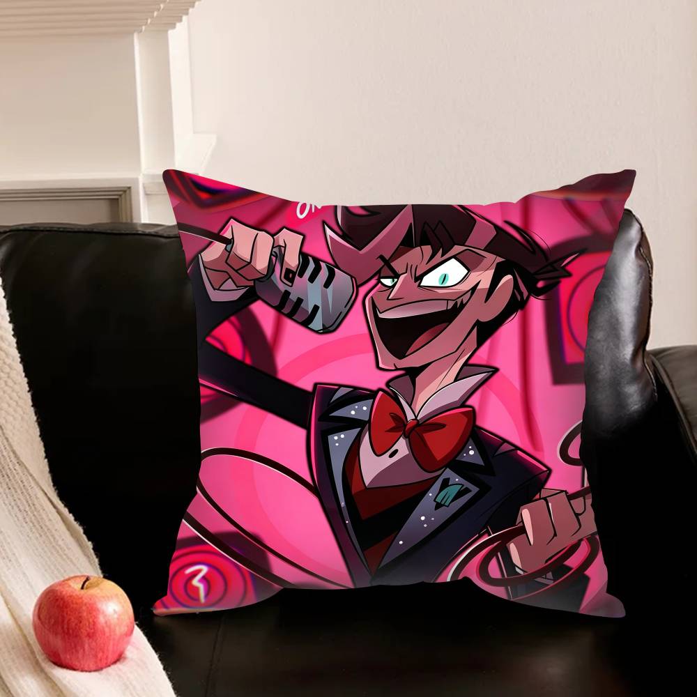 V-Vincent H-Hazbin H-Hotel Various Sizes Square Pillowcase For Car Home Bedchamber Decor