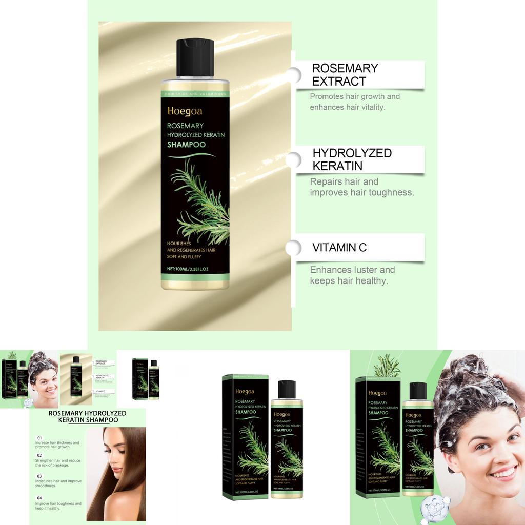 Hoegoa Rosemary Thickening Shampoo Nourishing Hydrating Control For Oily Hair 100ml