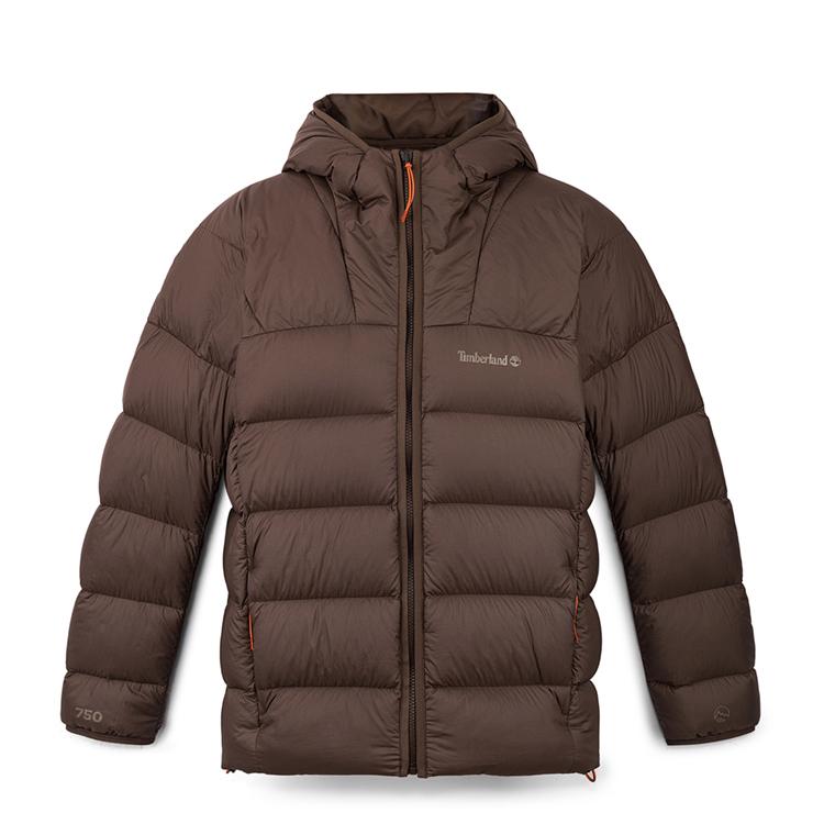 

Timberland Men s Water Repellent 700 Fill Power Goose Down Hooded Puffer Jacket Light Chocolate A5M6P-243 M