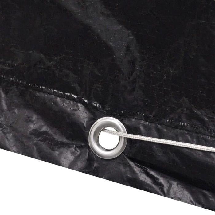 Garden Furniture Cover - VIDAXL - 250 X 210 X 90 Cm - Black - Outdoor Protection