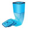 Sky Blue Square Portable Fish Basket with Chair and Net