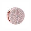 925 Silver Mesh Safety Chain Clip Shining Zircon Bee Butterfly Round Charm Beads Fit Exquisite Reflection Mesh Bracelet Jewelry