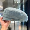 New Denim Beret Hat For Women Vintage Washed Blue Jeans French Style Painter Cap Fashion Beanie For Spring Summer