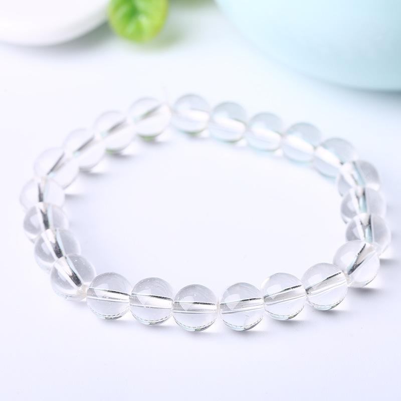 Artificial Crystal Bracelet, Single-loop Glass Pendant Bracelet, Elastic String Bracelet