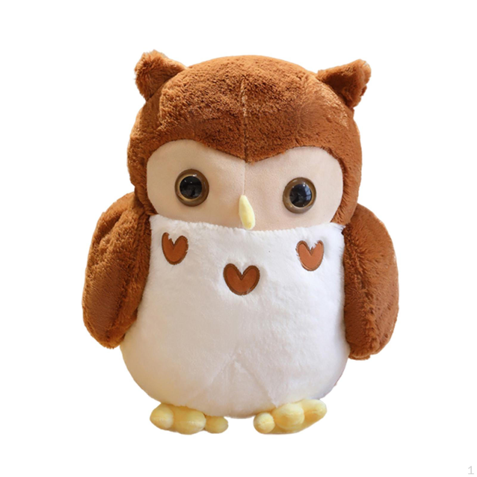 

Owl Plush Toy for Kids And Adults, Ideal Home Decor Parties Brown 30cm