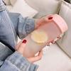 Plastic Water Bottle 600ml Leakproof Matte Reusable Sports Water Bottle with Carry Strap for Fitness Gym School Travel