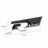 BAKX7 2025 Hot R Rline Metal Car Front Grill Trunk Sticker Accessories For Volkswagen VW GTI Polo Golf MK8 Lamando Passat Magotan Tigu