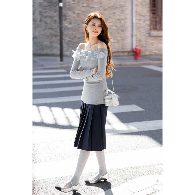 Mokana Women's Elegant Long-Sleeve Knit Top MKNJD3763